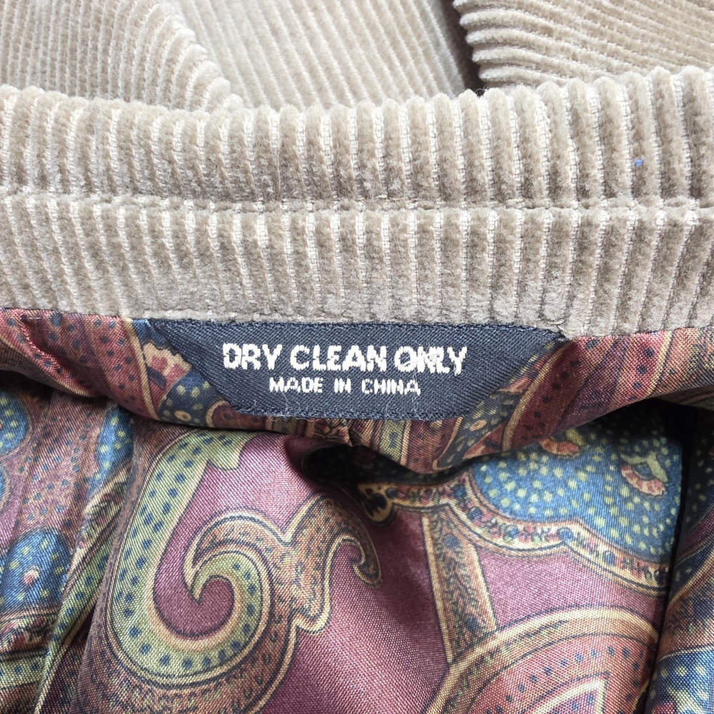 Quiet Luxury Lauren Ralph Lauren Corduroy Blazer Men’s 42L Tan Elbow Patch Ivy - Picture 13 of 15